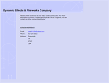 Tablet Screenshot of dfxfireworks.com